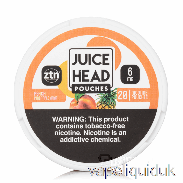 Juice Head Nicotine Pouches - Peach Pineapple Mint Vape Liquid